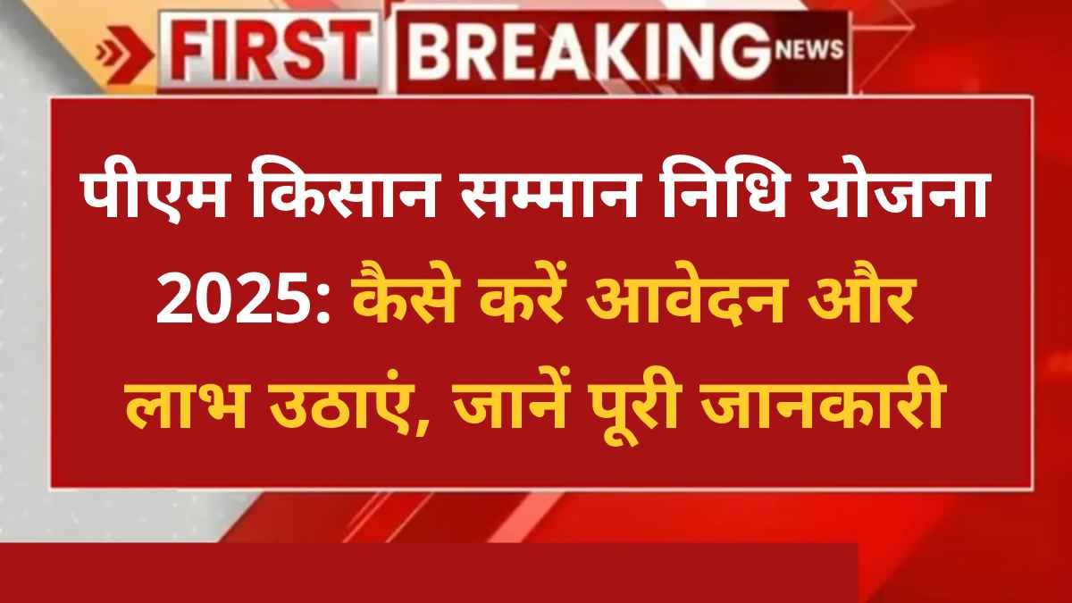 पीएम किसान सम्मान निधि योजना 2025, पीएम किसान सम्मान निधि योजना, किसान सम्मान निधि योजना 2025, pm किसान सम्मान निधि योजना ऑनलाइन आवेदन, pm किसान सम्मान निधि योजना का online कैसे करे, पीएम किसान योजना किस्त।