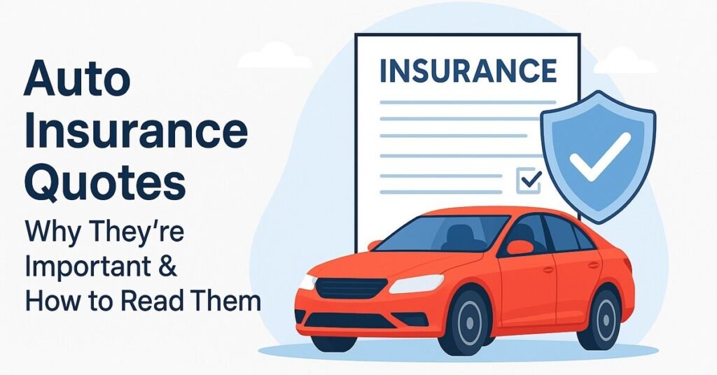 Auto Insurance Quotes: Why They Matter and How to Read Them Auto Insurance Quotes: Why They Matter and How to Read Them