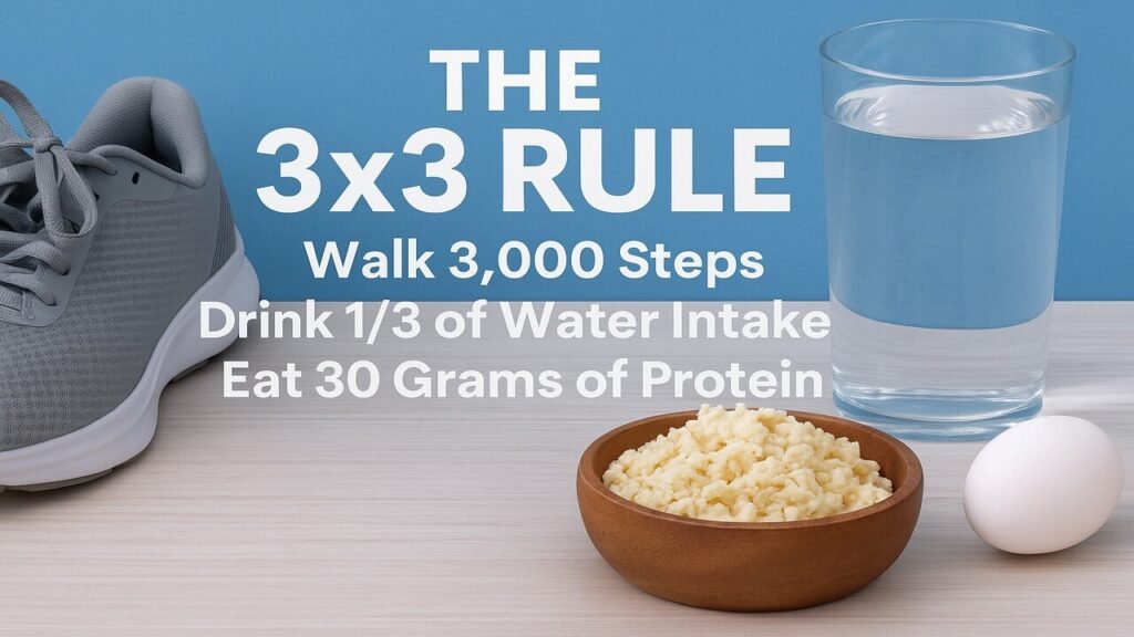 The 3×3 Rule: Can Simple Morning Habits Really Boost Your Health? The 3×3 Rule: Can Simple Morning Habits Really Boost Your Health?