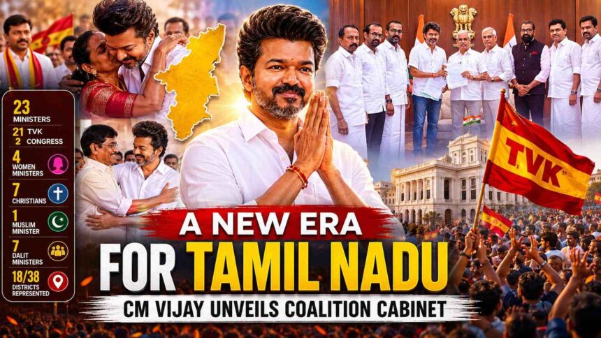 Tamil Nadu Enters New Political Chapter as CM Vijay Unveils Coalition Cabinet